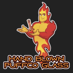 Hand Blown Puff Co Glass